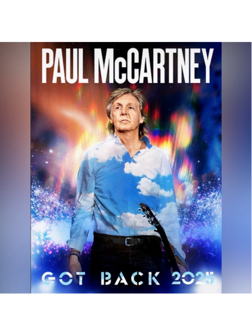 Paul McCartney Got Back 2025 Admat Poster - Original | Mint Condition